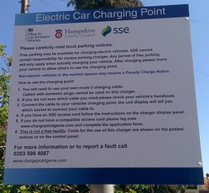 Petersfield chargepoint notice