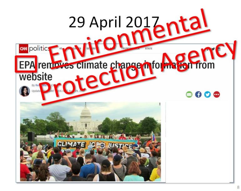 EPA gagged