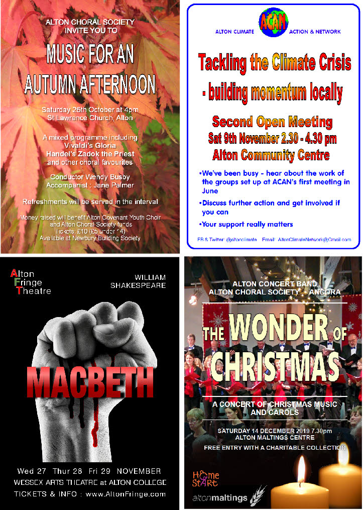 Collage of the four posters I am working on at the moment.